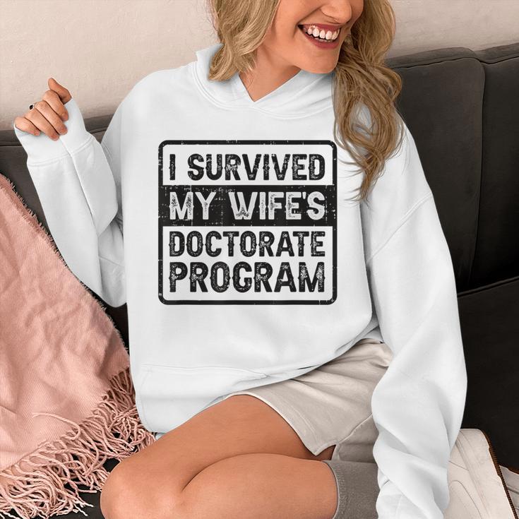 I Survived My Wife's Doctorate Program PhD Graduation Unisex Hoodie