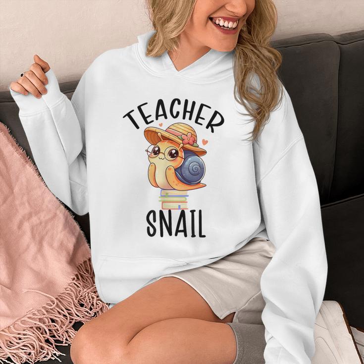Teacher Snail With Glasses On Books Cute Pre-K Kindergarten Unisex Hoodie Teacher Snail With Glasses On Books Cute Pre-K Kindergarten Unisex Hoodie