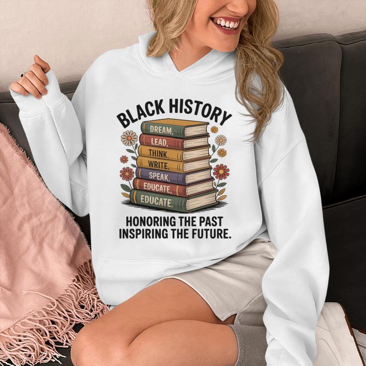 History Month Teacher Reading Book Lover Floral Stack Premium Tri-Blend Unisex Hoodie