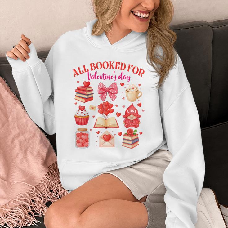 Valentines Reading Book Lover All Booked For Valentine's Day Unisex Hoodie