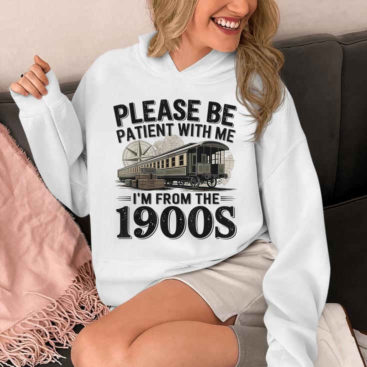 Vintage Be Patient With Me I'm From The 1900s Steam Train Unisex Hoodie Vintage Be Patient With Me I'm From The 1900s Steam Train Unisex Hoodie