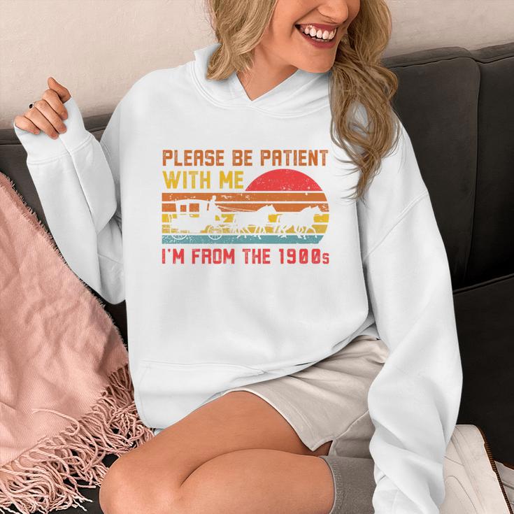 Vintage Retro Please Be Patient With Me I'm From The 1900s Premium Unisex Hoodie