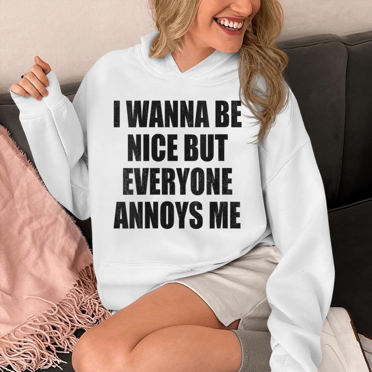 I Wanna Be Nice But Everyone Annoys Me Introvert Unisex Hoodie I Wanna Be Nice But Everyone Annoys Me Introvert Unisex Hoodie