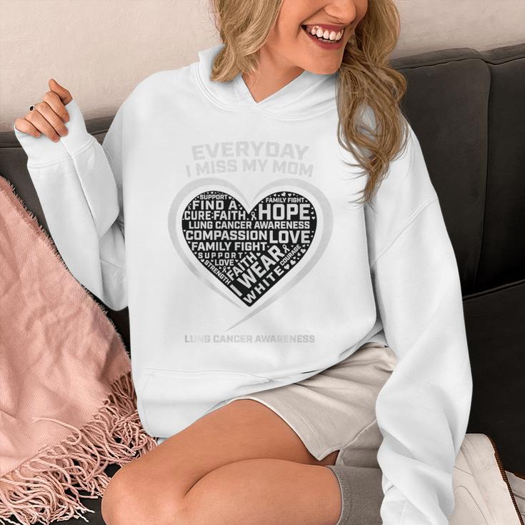 Wear In Memory Of I Miss My Mom Lung Cancer Awareness Premium Unisex Hoodie Wear In Memory Of I Miss My Mom Lung Cancer Awareness Premium Unisex Hoodie
