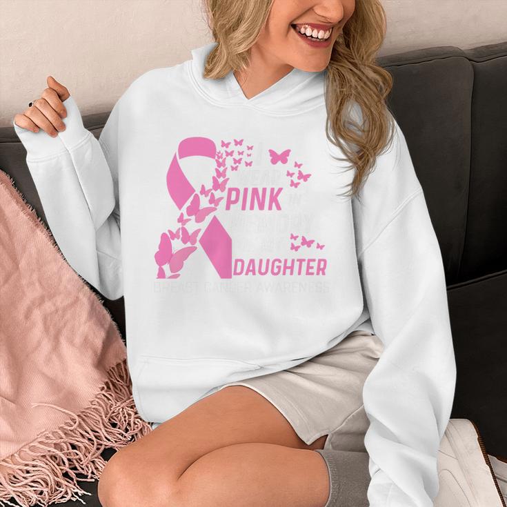 I Wear Pink In Memory Of My Daughter Breast Cancer Awareness Premium Unisex Hoodie