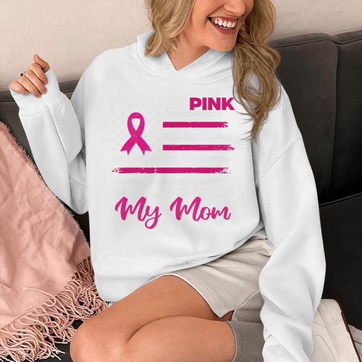 I Wear Pink In Memory Of My Mom Breast Cancer Awareness Premium Tri-Blend Unisex Hoodie I Wear Pink In Memory Of My Mom Breast Cancer Awareness Premium Tri-Blend Unisex Hoodie