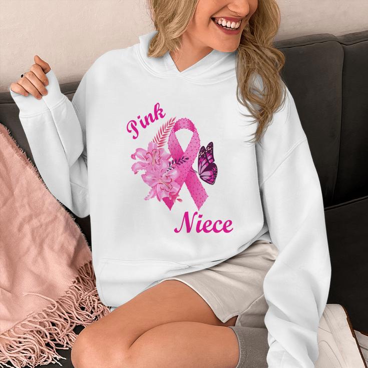 I Wear Pink In Memory Of My Niece Breast Cancer Awareness Unisex Hoodie