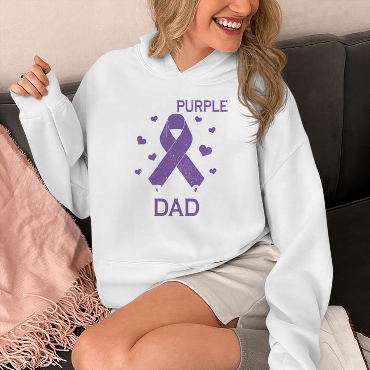 I Wear Purple In Memory Of Dad Pancreatic Cancer Awareness Unisex Hoodie I Wear Purple In Memory Of Dad Pancreatic Cancer Awareness Unisex Hoodie