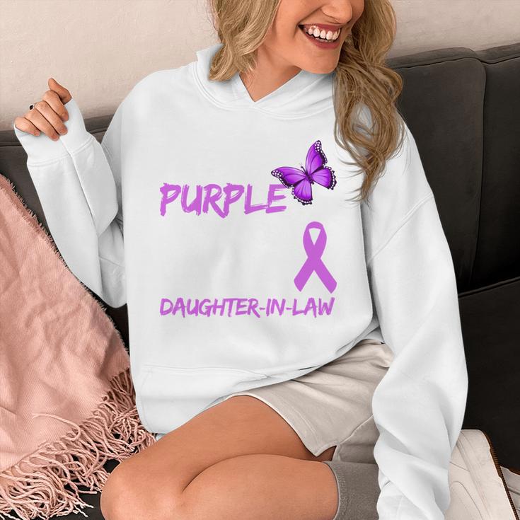 I Wear Purple In Memory Of My Daughter-In-Law Overdose Unisex Hoodie