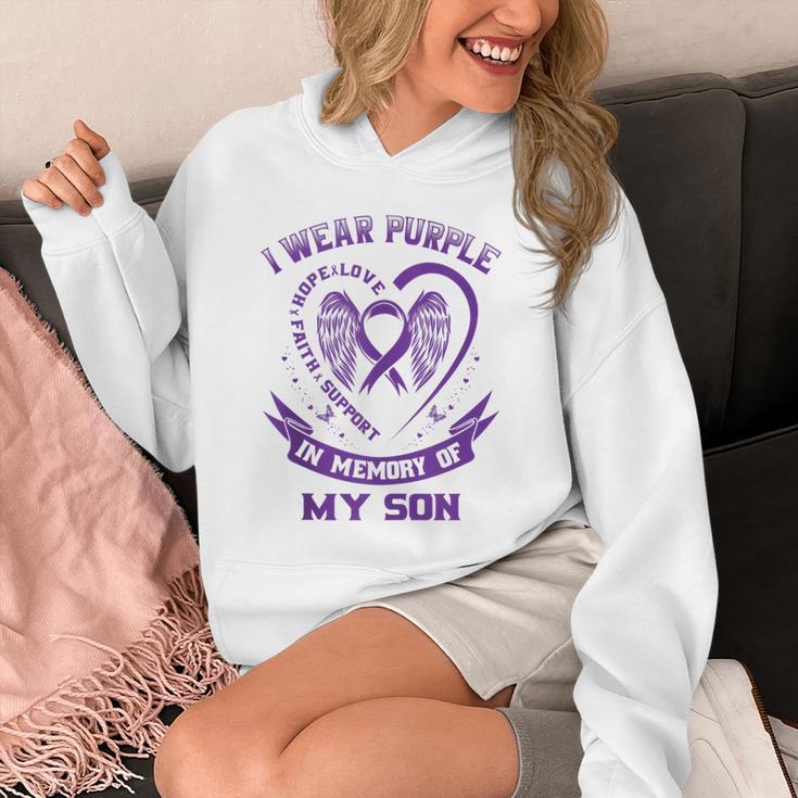 Wear Purple In Memory Of My Son Pancreatic Cancer Awareness Unisex Hoodie Wear Purple In Memory Of My Son Pancreatic Cancer Awareness Unisex Hoodie