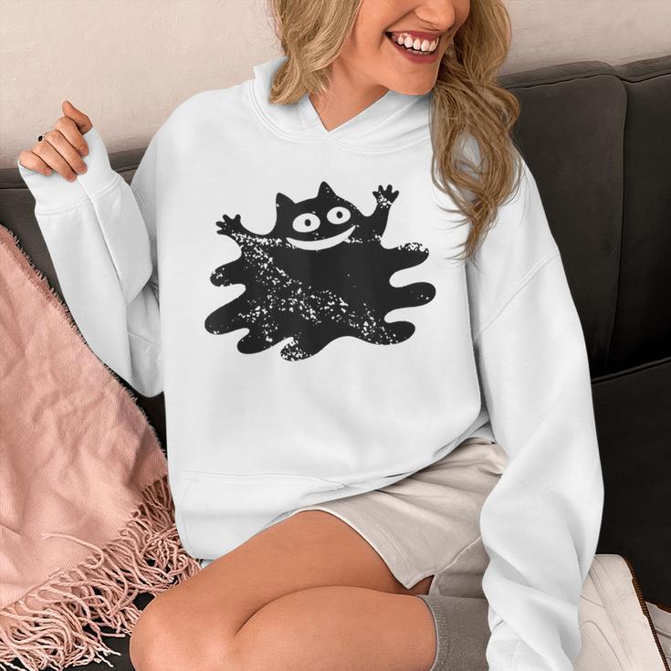 Yk2 Grunge Scary Cat With Tail Tomboy 90s Nostalgia Indie Unisex Hoodie