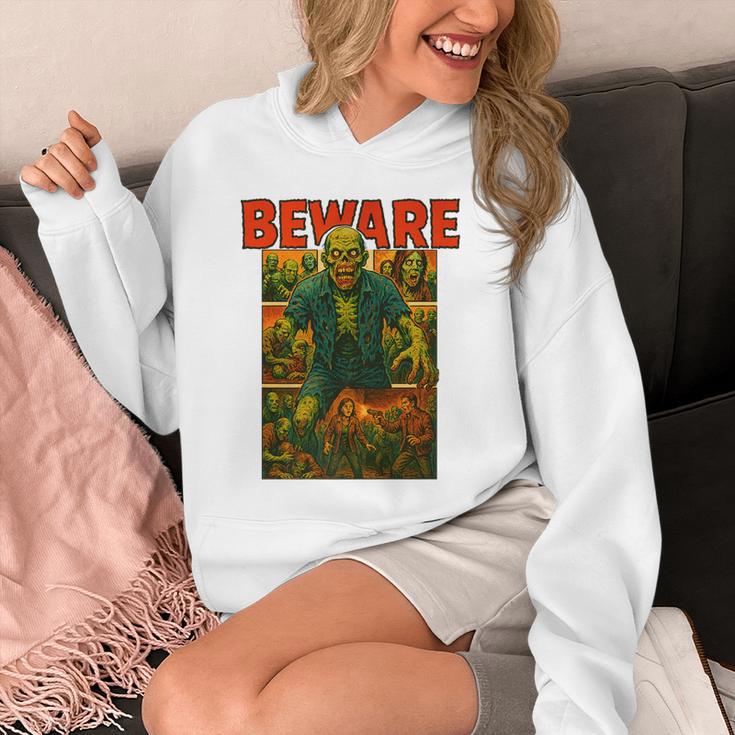 Zombie Tee Horror Movie Poster Vintage Comic Book Graphic Premium Unisex Hoodie Zombie Tee Horror Movie Poster Vintage Comic Book Graphic Premium Unisex Hoodie