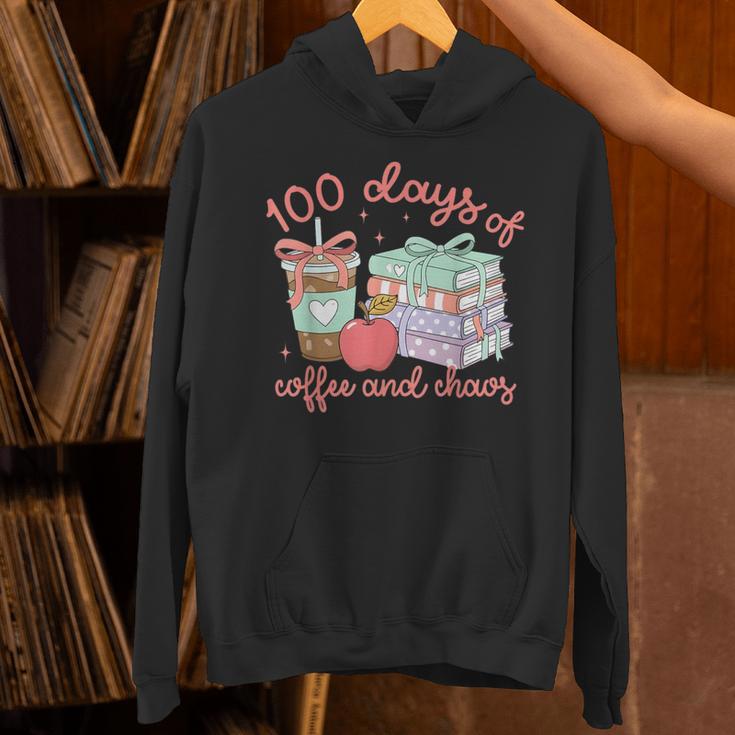 100 Days Of Coffee And Chaos Coquette Bow Book Apple Unisex Hoodie 100 Days Of Coffee And Chaos Coquette Bow Book Apple Unisex Hoodie