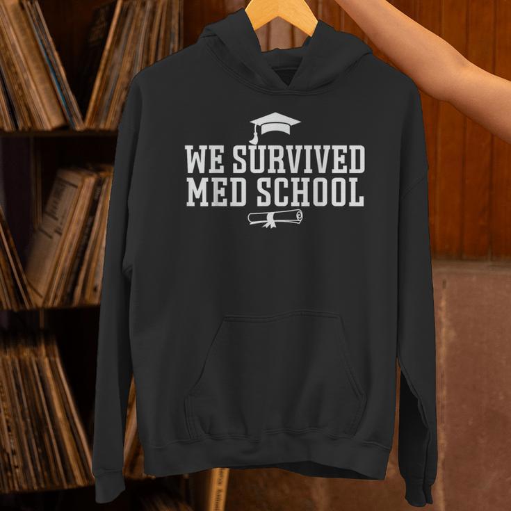 2025 We Survived Med Medical School Degree Graduation Day Unisex Hoodie