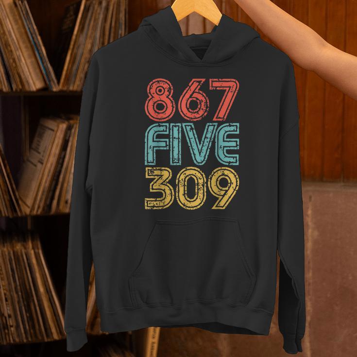 8675309 Retro Vintage 80's 90's Music Nostalgia Unisex Hoodie 8675309 Retro Vintage 80's 90's Music Nostalgia Unisex Hoodie