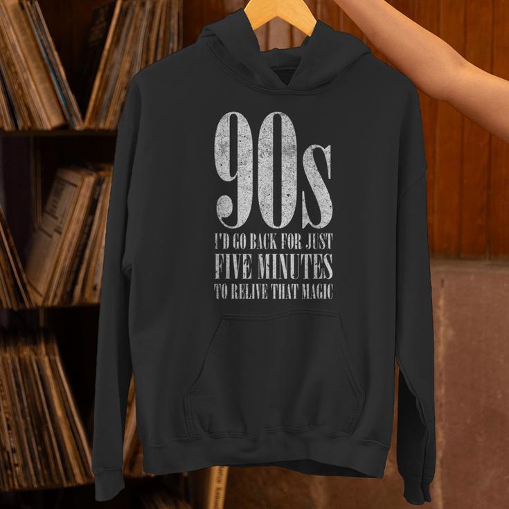 The 90s I'd Go Back For Five Minutes Nostalgia Quote Unisex Hoodie