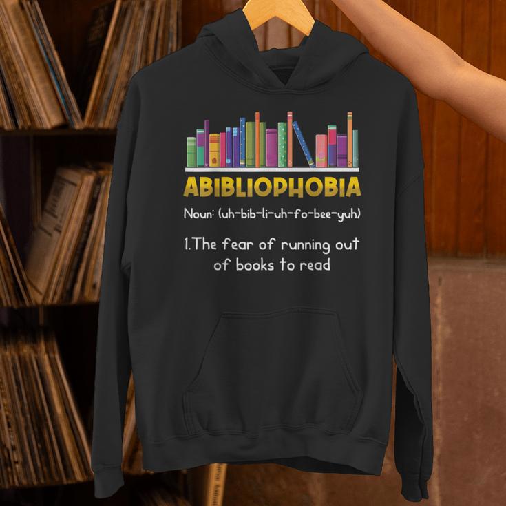 Abibliophobia Fear Of Running Out Of Books Read Book Unisex Hoodie