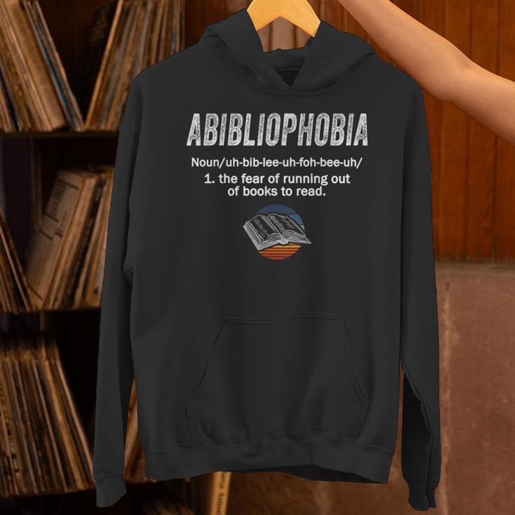 Abibliophobia Pupil Reading Bookworm Tees Reader Unisex Hoodie