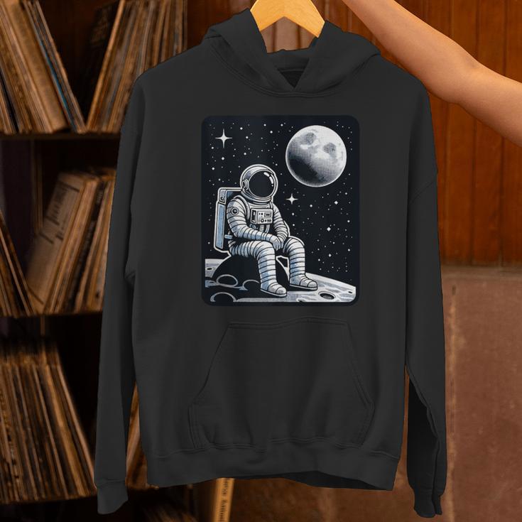 Aesthetic Spaceman Astronaut On The Moon Space Introvert Unisex Hoodie