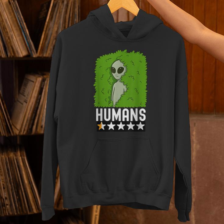 Alien Avoids Humans Sarcastic Introvert Humor Unisex Hoodie