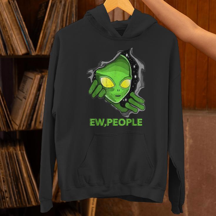 Alien Face Ew People UFO Introvert Meme Men Women Kids Unisex Hoodie Alien Face Ew People UFO Introvert Meme Men Women Kids Unisex Hoodie