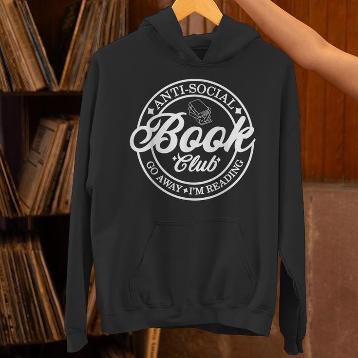 Anti Social Book Club Go Away I'm Reading Bookworm Unisex Hoodie Anti Social Book Club Go Away I'm Reading Bookworm Unisex Hoodie