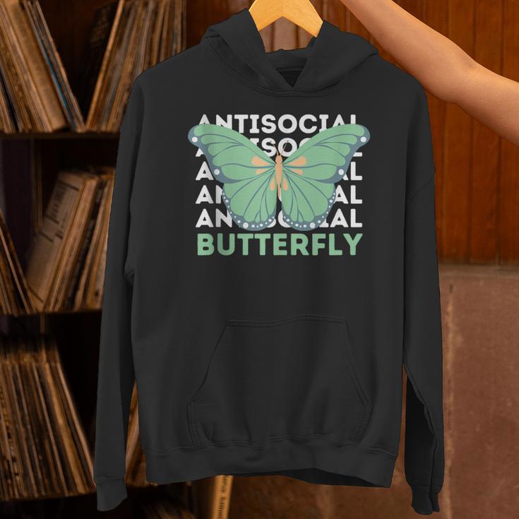 Anti-Social Introvert Butterfly Unisex Hoodie Anti-Social Introvert Butterfly Unisex Hoodie