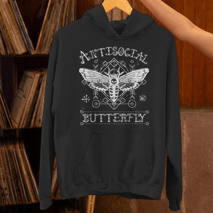 Antisocial Butterfly Introvert Death Head Moth Unisex Hoodie Antisocial Butterfly Introvert Death Head Moth Unisex Hoodie