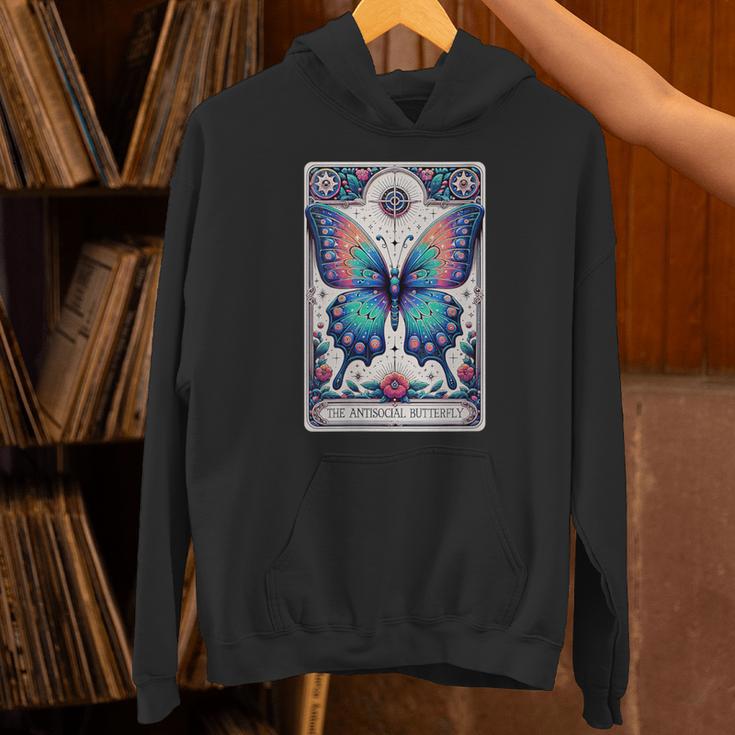 Antisocial Butterfly Introvert Distressed Unisex Hoodie