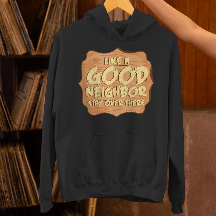 Antisocial Like A Good Neighbor Stay Over There Introvert Unisex Hoodie Antisocial Like A Good Neighbor Stay Over There Introvert Unisex Hoodie