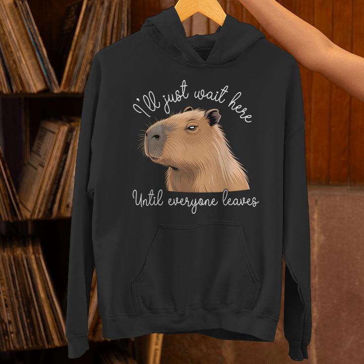 Antisocial Introvert Capybara Sarcastic Humor Unisex Hoodie Antisocial Introvert Capybara Sarcastic Humor Unisex Hoodie