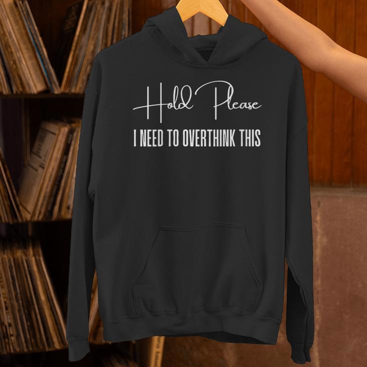 Anxiety Hold On Let Me Overthink This Introvert Women Unisex Hoodie Anxiety Hold On Let Me Overthink This Introvert Women Unisex Hoodie