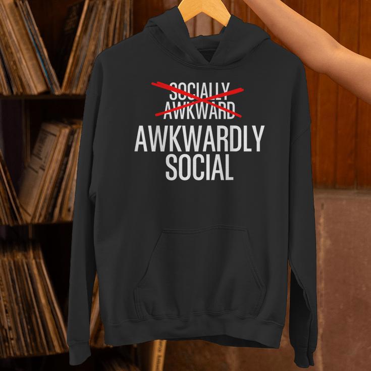 Awkwardly Social Socially Awkward Anxious Introverts Unisex Hoodie Awkwardly Social Socially Awkward Anxious Introverts Unisex Hoodie
