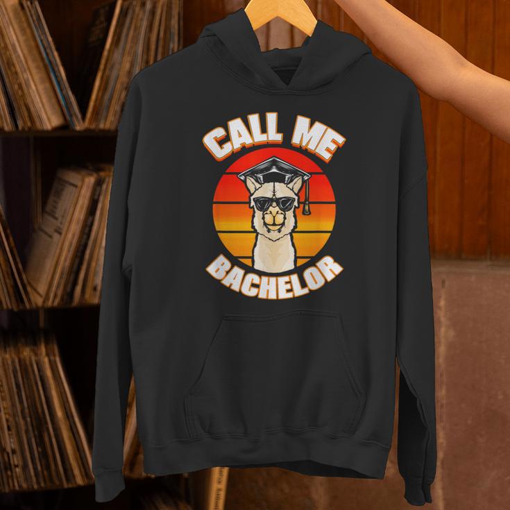 Bachelor Graduation For University Degree Party Llama Unisex Hoodie