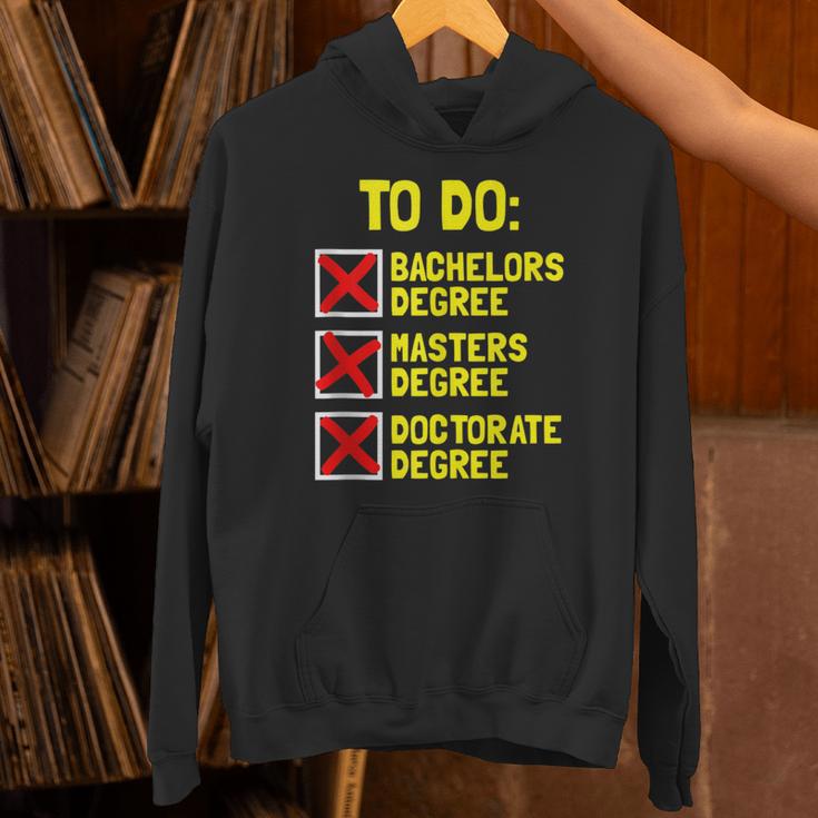 Bachelors Masters Doctorate Degree DR PHD Graduation Unisex Hoodie