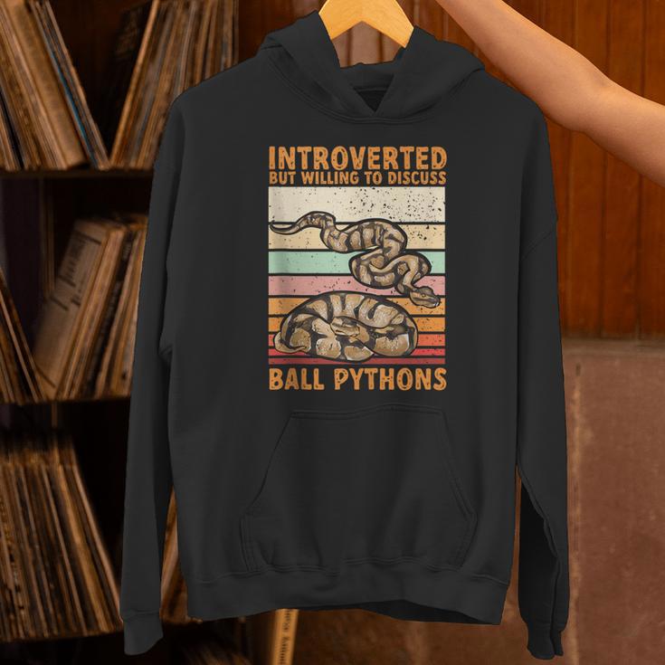 Ball Python Snake Introvert Ball Python Unisex Hoodie