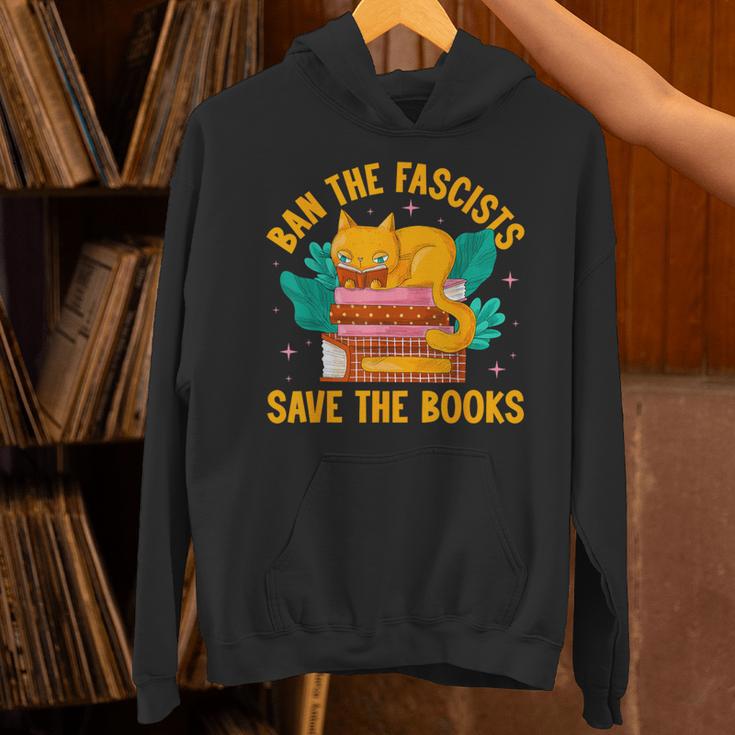 Ban The Fascist Save The Books For a Book Fan Unisex Hoodie