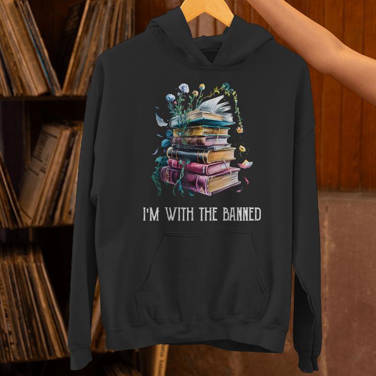 Im With The Banned Book Readers Librarians Read Banned Books Unisex Hoodie
