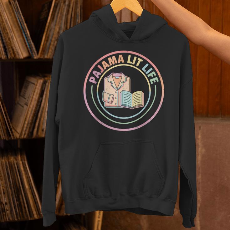 Bedtime Book Lover Reading Pajamas Unisex Hoodie