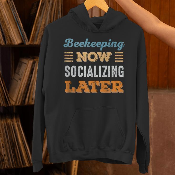 Beekeeping Now Minimal Socializing Introvert Vintage Unisex Hoodie Beekeeping Now Minimal Socializing Introvert Vintage Unisex Hoodie