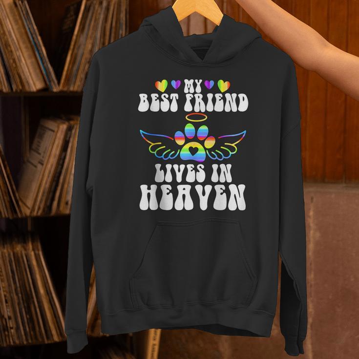 My Best Friend Lives In Heaven Pet Memorial In Memory Of Pet Unisex Hoodie