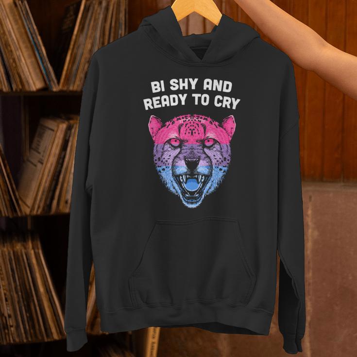 Bi Shy And Ready To Cry Bisexual Introvert Bi Pride Unisex Hoodie Bi Shy And Ready To Cry Bisexual Introvert Bi Pride Unisex Hoodie