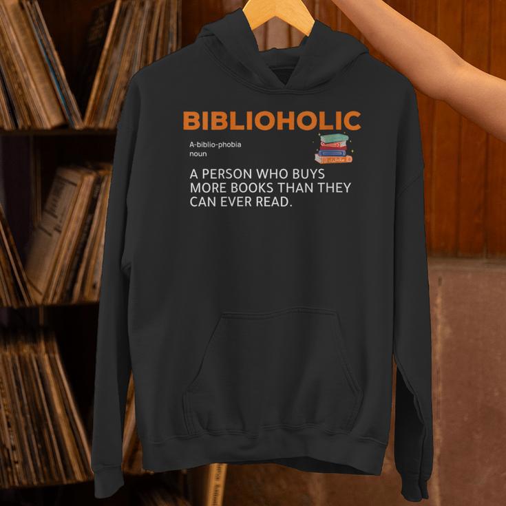 Biblioholic Definition Reading Nerd Book Lovers Geek Unisex Hoodie