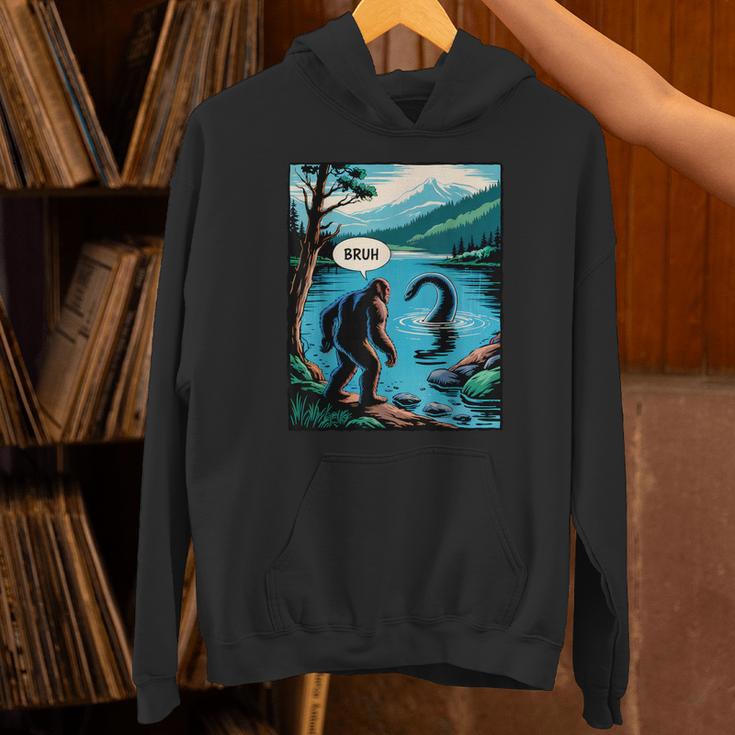 Bigfoot Sasquatch Loch Ness Monster Introvert Bruh Unisex Hoodie Bigfoot Sasquatch Loch Ness Monster Introvert Bruh Unisex Hoodie