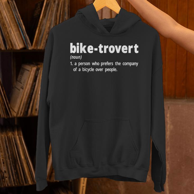 Biketrovert Bicycle Humor Definition Introvert Unisex Hoodie Biketrovert Bicycle Humor Definition Introvert Unisex Hoodie