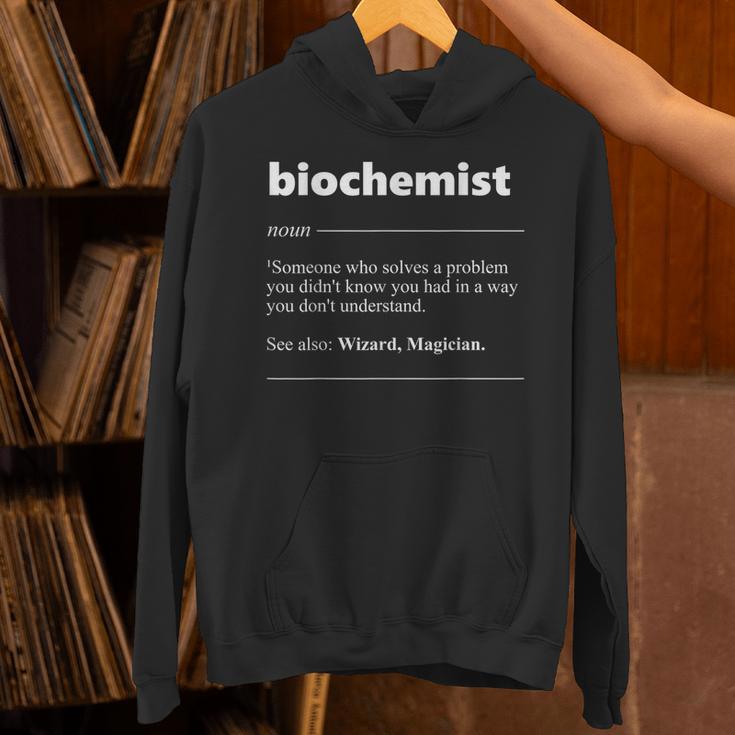 Biochemist Definition Biochemistry Graduation Nerd Unisex Hoodie