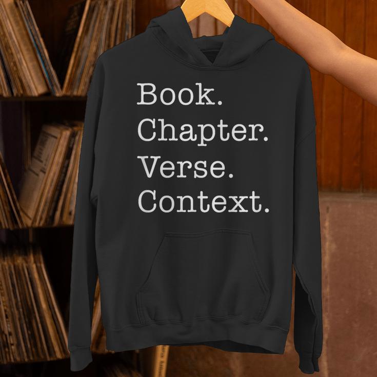 Book Chapter Verse Context Theology Christian Reformed Unisex Hoodie