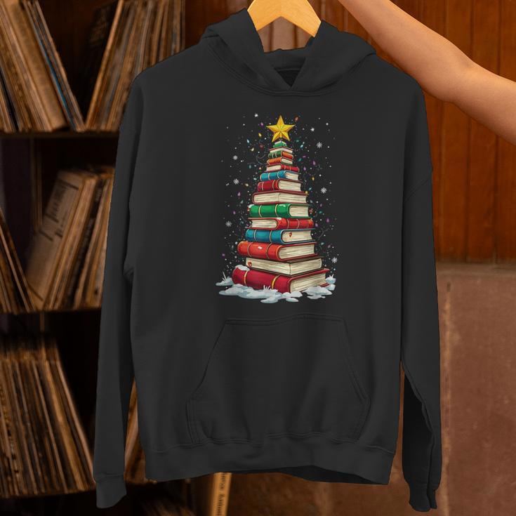 Book Christmas Tree Book Lover Teacher Librarian Unisex Hoodie Book Christmas Tree Book Lover Teacher Librarian Unisex Hoodie