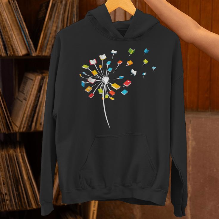 Book Dandelion Reading Lover Bookworm Bookish Librarian Read Unisex Hoodie