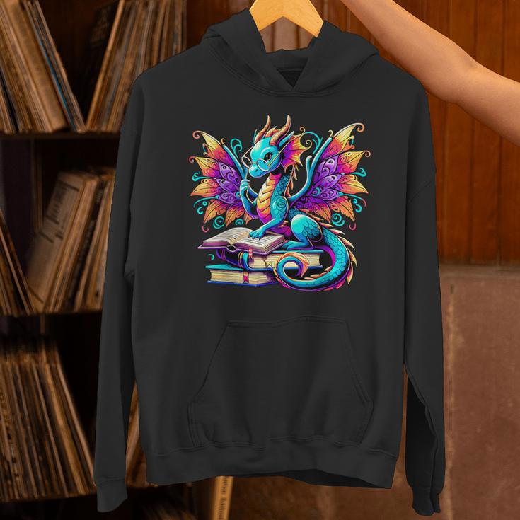 Book Dragon Reading Unisex Hoodie